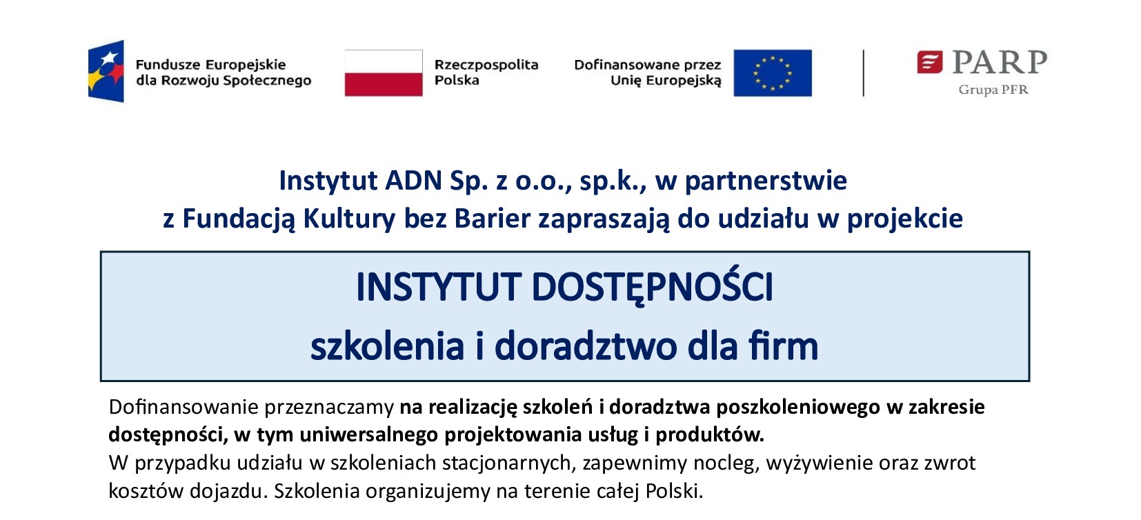Ilustracja do informacji: Projekt – Instytut Dostępności 