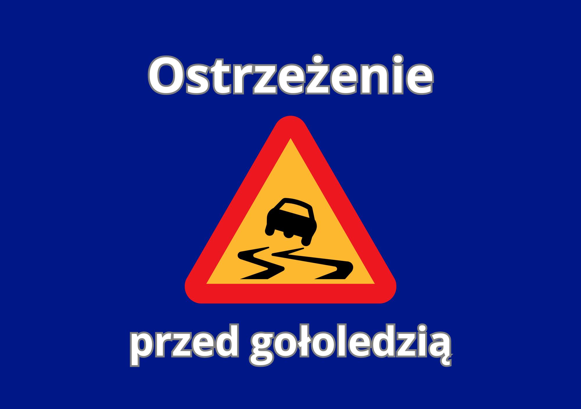 Ilustracja do informacji: Ostrzeżenie przed oblodzeniem 