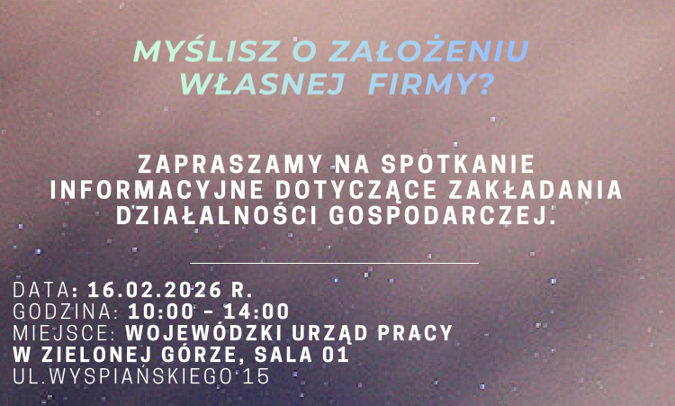 Ilustracja do informacji: Bezpłatne spotkanie informacyjne z zakresu zakładania działalności gospodarczej