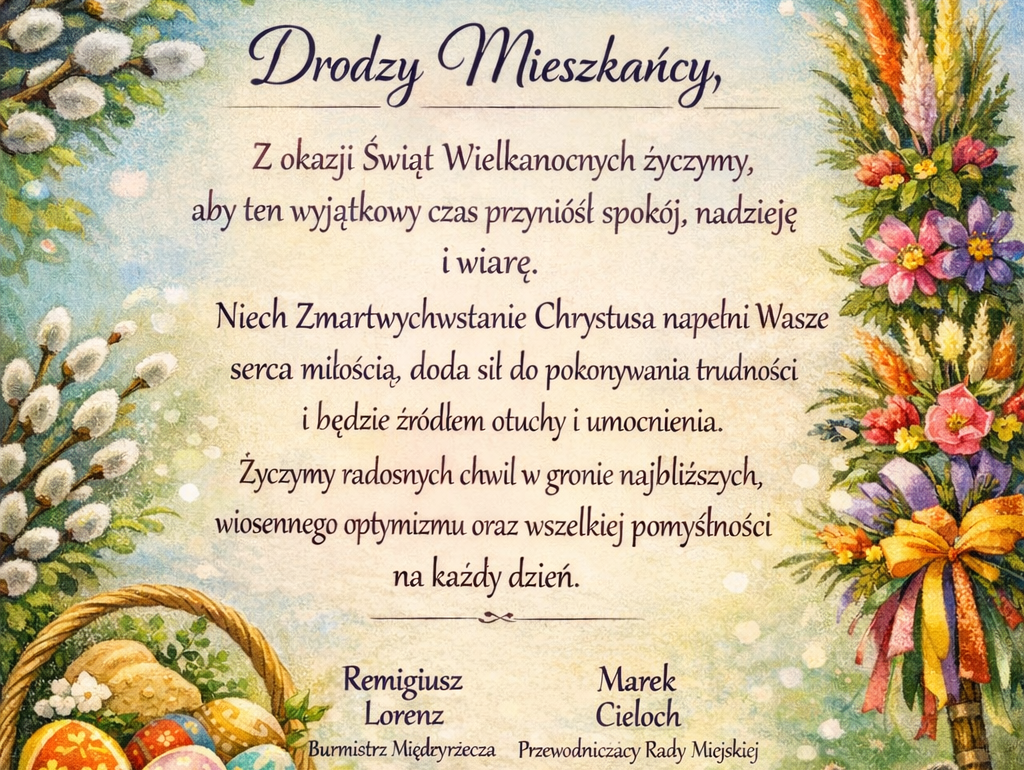 Ilustracja do informacji: Życzenia świąteczne dla Mieszkańców 