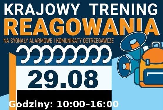 Ilustracja do informacji: Trening reagowania na sygnały alarmowe 