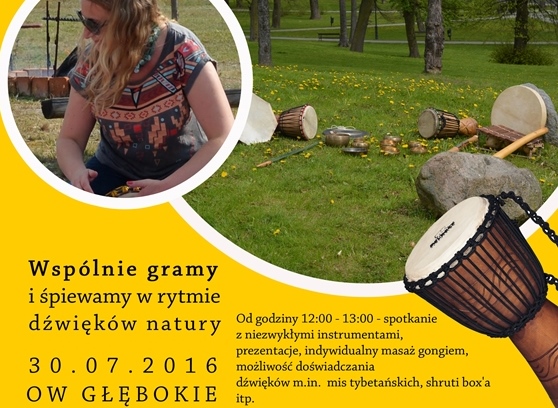 Ilustracja do informacji: Warsztaty gry na instrumentach z całego świata na OW Głębokie