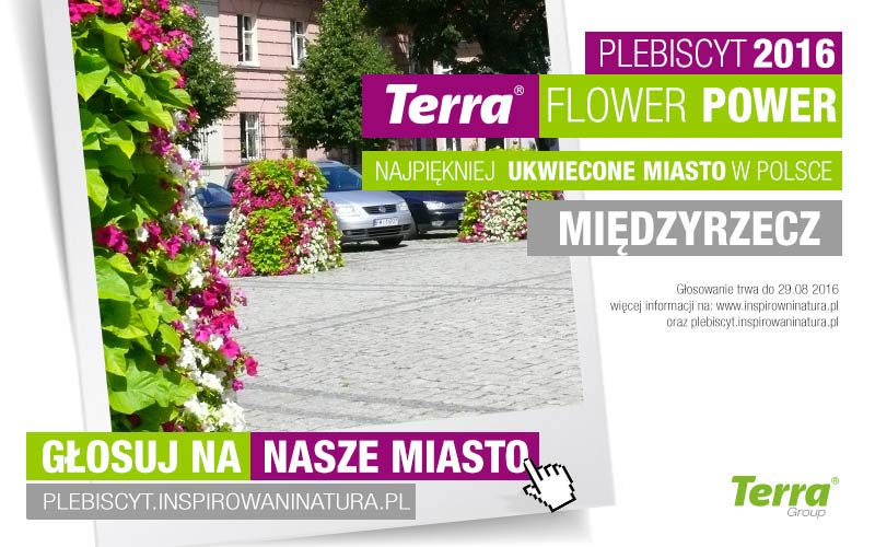 Ilustracja do informacji: Głosujmy na Międzyrzecz w plebiscycie na "Najpiękniej ukwiecone miasto"