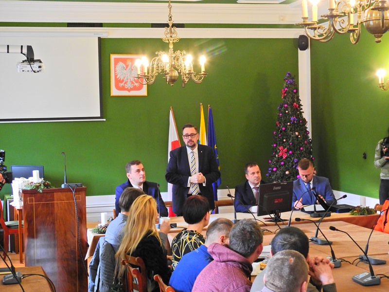 Miniatura zdjęcia: Burmistrz z wizytą w Polkowicach