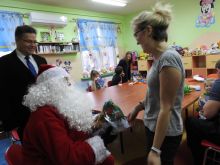 Miniatura zdjęcia: Mikołaj z wizytą w międzyrzeckim szpitalu