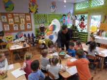 Miniatura zdjęcia: Burmistrz z wizytą u przedszkolaków