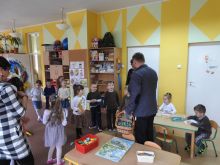 Miniatura zdjęcia: Burmistrz z wizytą u przedszkolaków