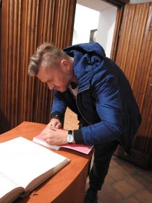 Miniatura zdjęcia: Jakub Porada z wizytą w Międzyrzeczu