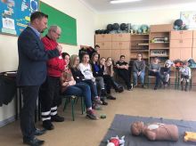 Miniatura zdjęcia: Burmistrz odwiedził dzieci i młodzież spędzające ferie w szkołach