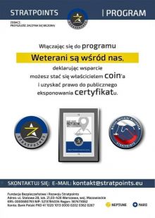 Miniatura zdjęcia: Certyfikat „Miejsce przyjazne weteranom” dla Międzyrzecza