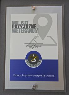 Miniatura zdjęcia: Certyfikat „Miejsce przyjazne weteranom” dla Międzyrzecza