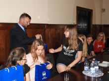 Miniatura zdjęcia: Wizyta młodzieży polsko-holenderskiej w ratuszu